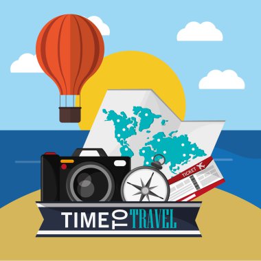 Tatil tasarım seyahat için zaman