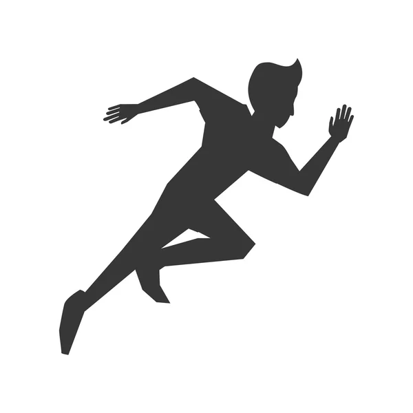 Icono del Hombre Corriendo — Vector de stock