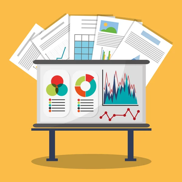 Schema infografico del foglio di calcolo — Vettoriale Stock