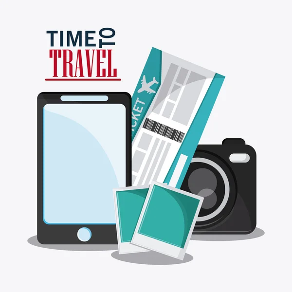 Viaje en el tiempo viaje icono . — Archivo Imágenes Vectoriales