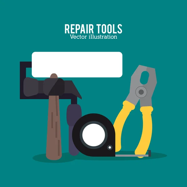 Repair tools construction design — Stock Vector