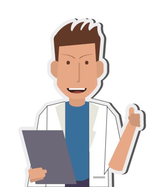 Doktor veya sağlık görevlisi Panosu simgesi ile