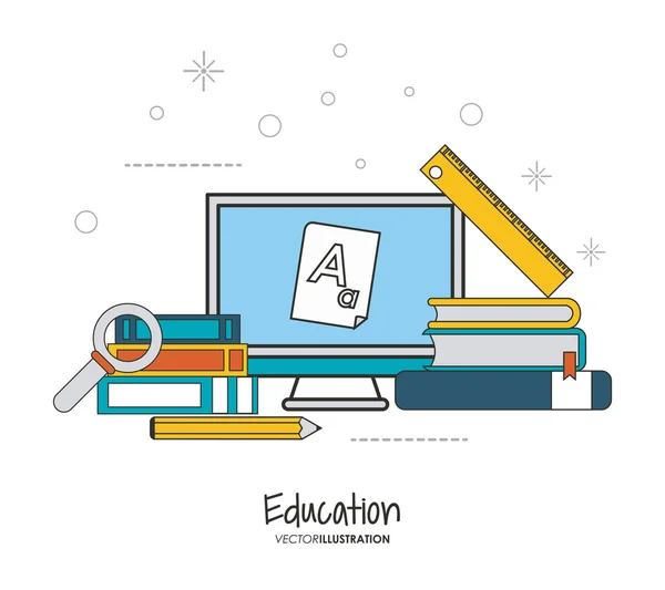 Education learning school design — Stock Vector