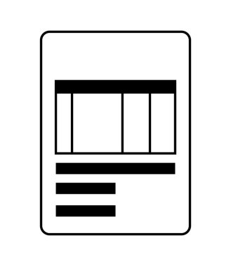 Kağıt belge simgesi