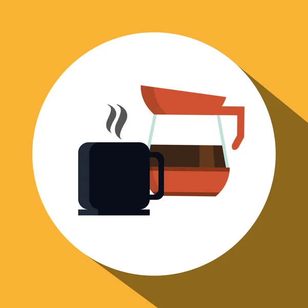 Diseño de icono de cafetería — Vector de stock