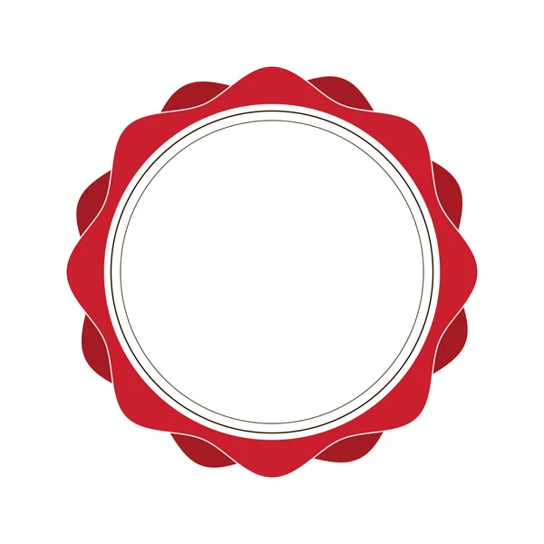 Icône emblème féminin délicate — Image vectorielle