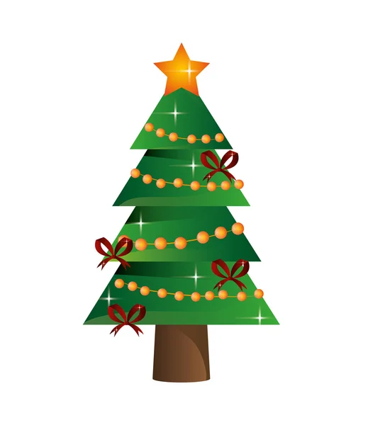 Icona dell'albero di Natale — Vettoriale Stock