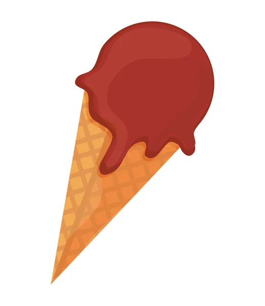 Icono de cono de helado — Archivo Imágenes Vectoriales