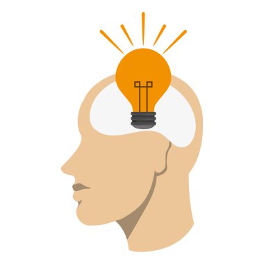 ampul simgesi ile baş