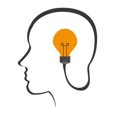 ampul simgesi ile baş