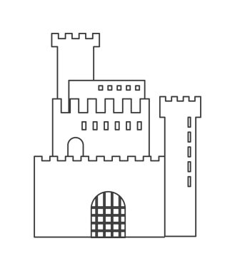 basit büyük kale simgesi