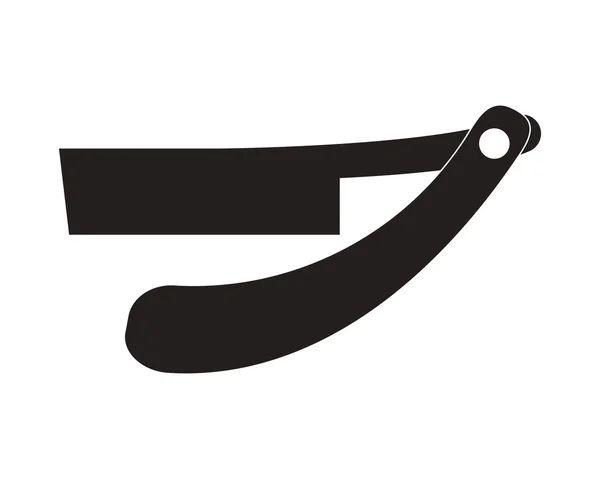 Перукарня бритва значок — стоковий вектор