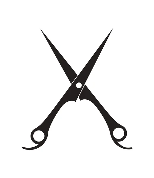 Ícone de tesoura de salão de cabeleireiro — Vetor de Stock