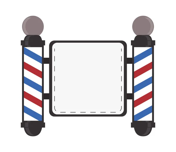 Icono del emblema de la peluquería — Vector de stock