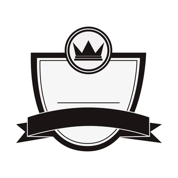 Krone männliches Emblem Symbol — Stockvektor