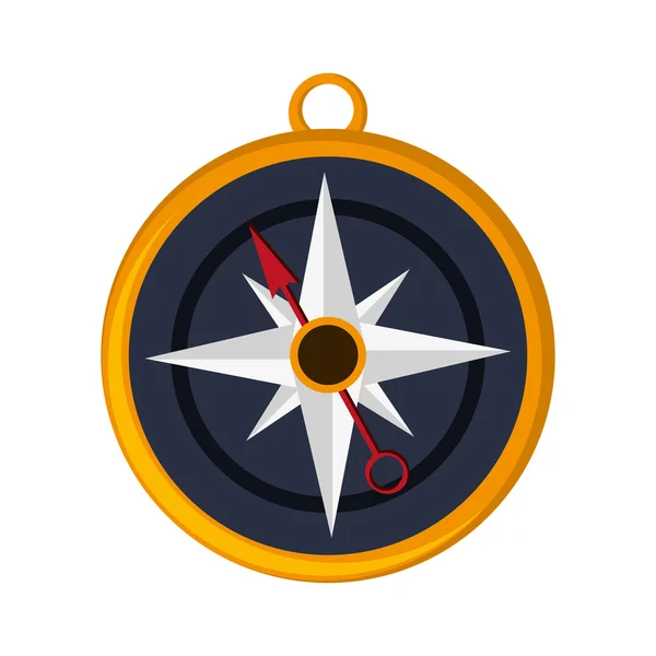 Kompas navigatie pictogram — Stockvector