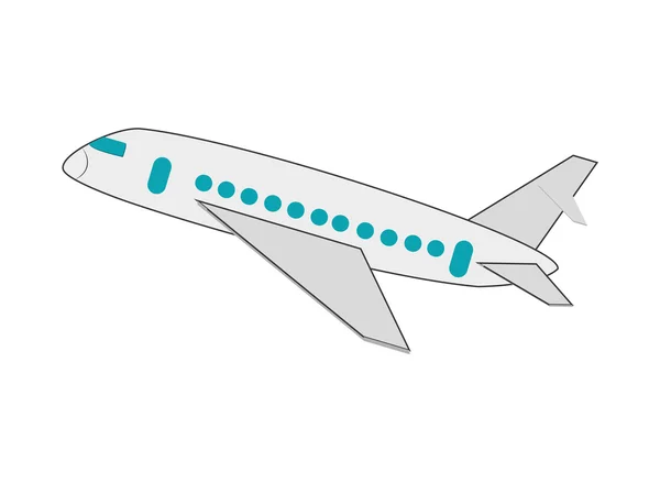 Ein-Flugzeug-Symbol — Stockvektor