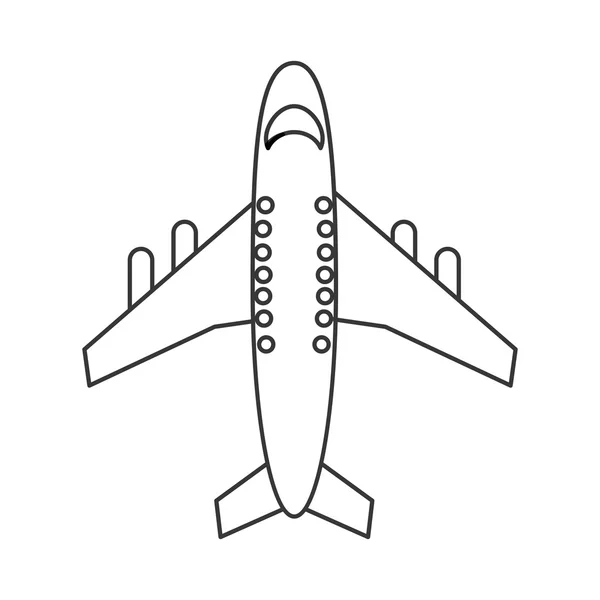 Ícone de avião único —  Vetores de Stock