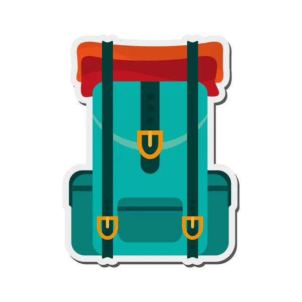 Mochila de viaje icono — Vector de stock