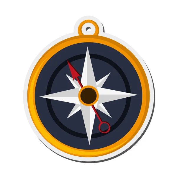 Icono de la brújula de navegación — Vector de stock