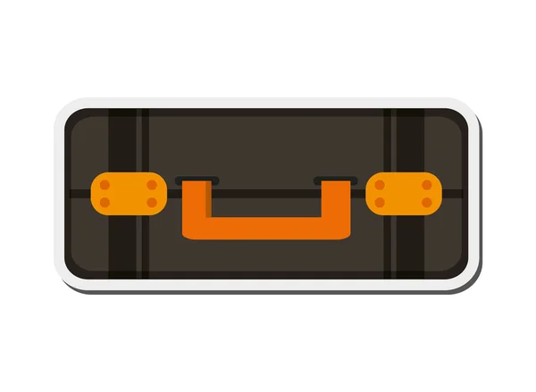 Travel suitcase topview icon — Stock Vector