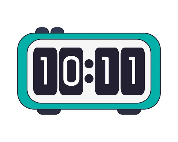Despertador digital icono del reloj — Vector de stock
