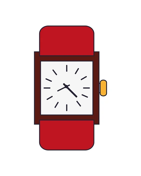 Reloj de pulsera analógico icono — Vector de stock