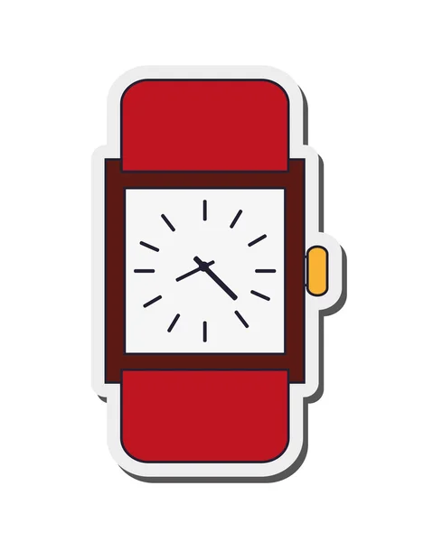 Reloj de pulsera analógico icono — Vector de stock