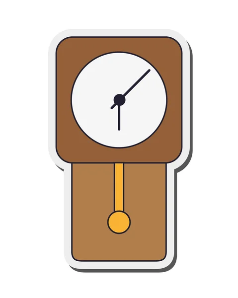 Настінні годинники значок — стоковий вектор