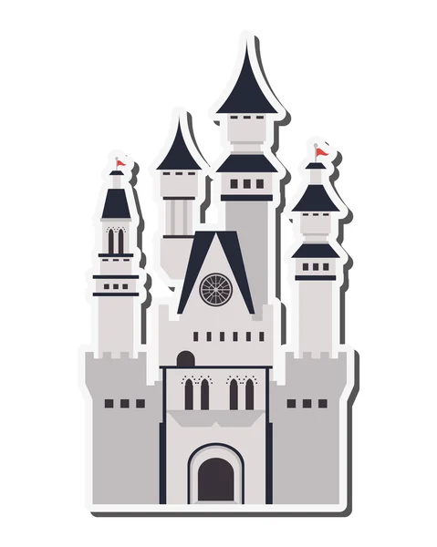 Grote kasteel pictogram — Stockvector