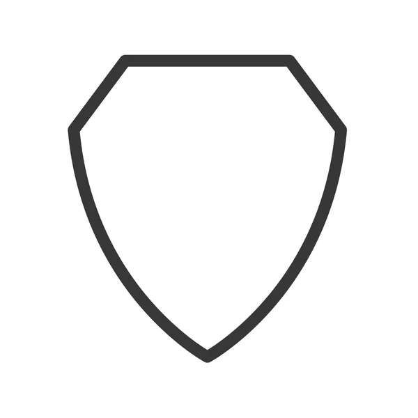 Ícone escudo em branco —  Vetores de Stock