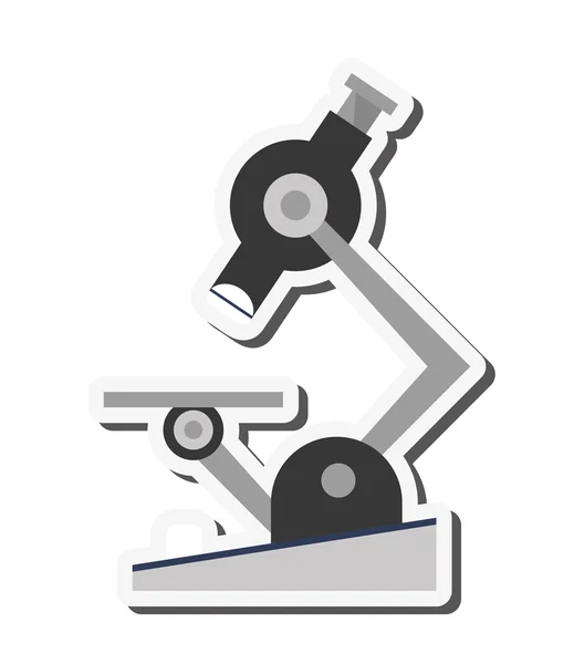 Single microscope icon — Stock Vector