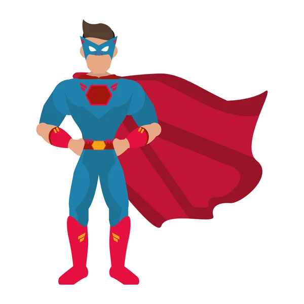 Diseño de cómic superhéroe avatar superman — Vector de stock