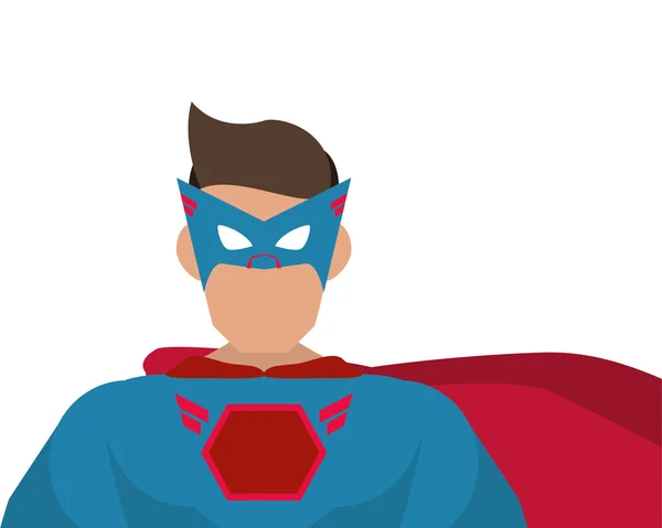 Diseño de cómic superhéroe avatar superman — Vector de stock