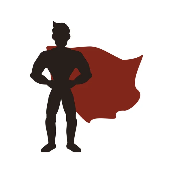 Superhero avatar superman desain komik - Stok Vektor