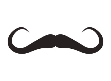 Bıyıklı siyah moda tasarımı