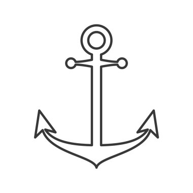 çapa siluet deniz tasarım