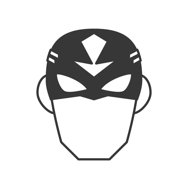 超级英雄超人面具脸设计 — 图库矢量图片