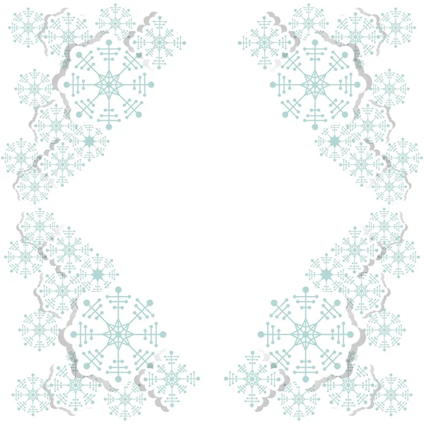 雪花装饰圣诞节设计 — 图库矢量图片