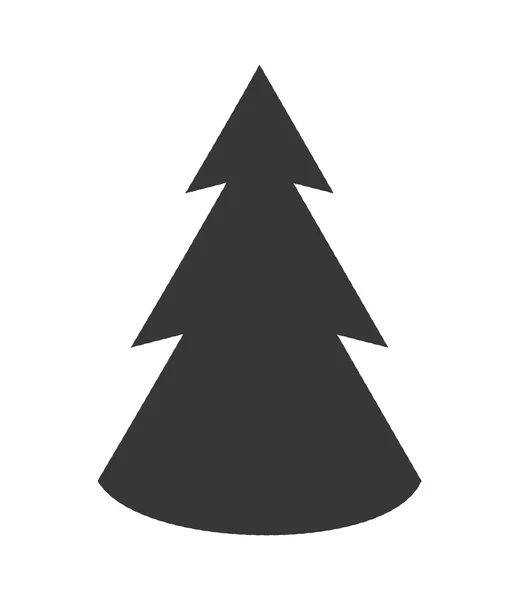 Kiefernbaum frohe Weihnachten Design — Stockvektor