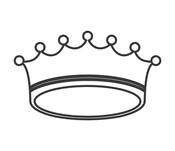 Corona real rey diseño — Archivo Imágenes Vectoriales