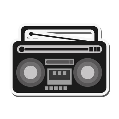 Klasik boombox simgesi