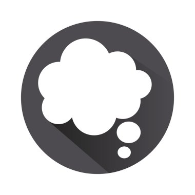 düşünce balonu simgesinin