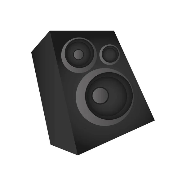 Icône haut-parleur musique — Image vectorielle