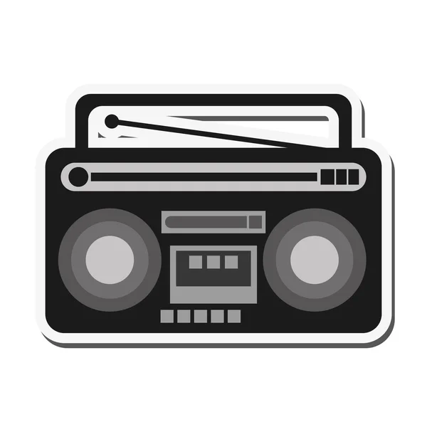 Klassieke boombox pictogram — Stockvector