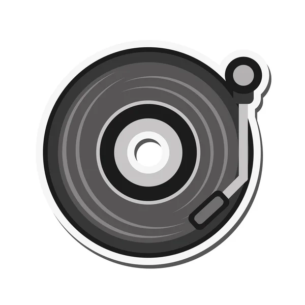 Small turntable icon — Stock Vector