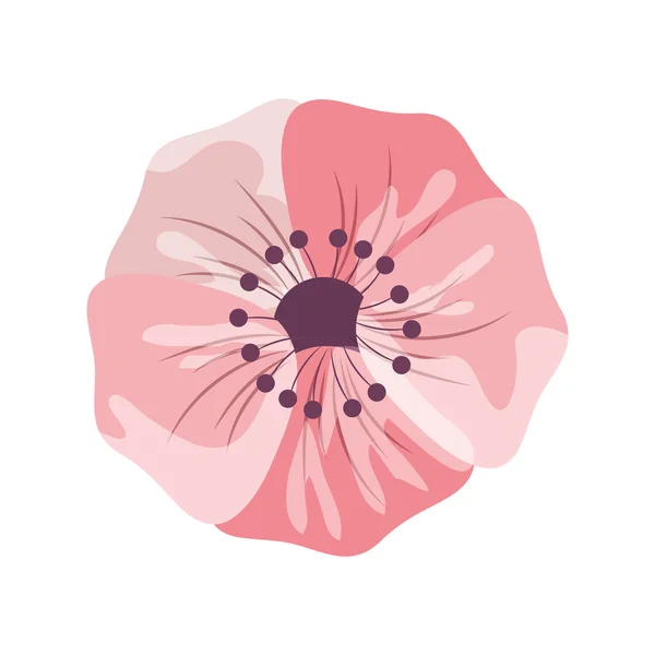 Delikatny kwiat ikona — Wektor stockowy
