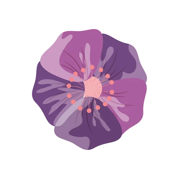 Delikatny kwiat ikona — Wektor stockowy