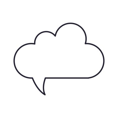 düşünce balonu simgesinin