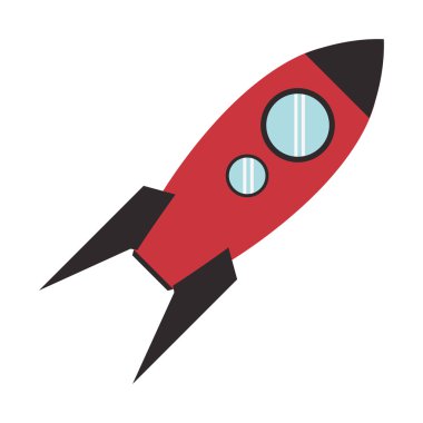 renkli oyuncak roket simgesi